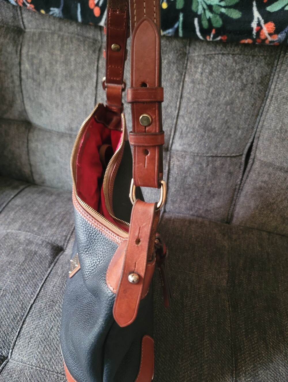 Dooney & Bourke Pebble Grain Leather Hobo - Picture 7 of 16